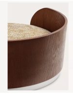 Wooden Frame Pet Bed with Rebound Sponge, Detachable Washable Dog Bed Cat Bed, All Season Universal Kennel for Small Medium Pets - Image 3