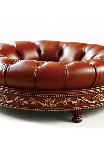 Genuine Leather Cushioned Dog Sofa, Dog Bed & Cat Bed