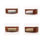 Wooden Frame Pet Bed with Rebound Sponge, Detachable Washable Dog Bed Cat Bed, All Season Universal Kennel for Small Medium Pets - Image 7