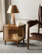 Human-Pet Shared Side Table, Cat House Side Table, Living Room Sofa End Table for Household Use - Image 2