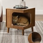 Human-Pet Shared Side Table, Cat House Side Table, Living Room Sofa End Table for Household Use