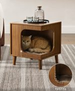 Human-Pet Shared Side Table, Cat House Side Table, Living Room Sofa End Table for Household Use